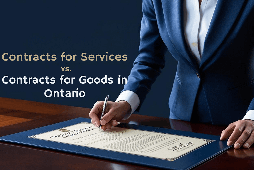 Contracts for Services vs. Contracts for Goods in Ontario