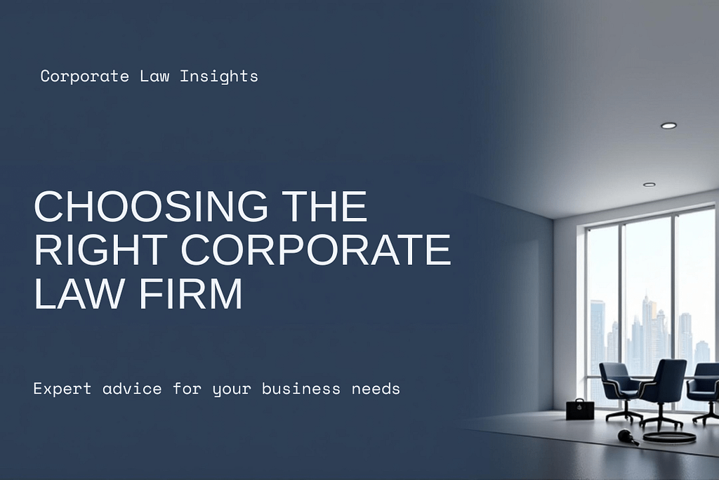 Choosing the Right Corporate Law Firm