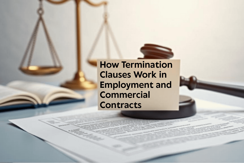 How Termination Clauses Work in Employment and Commercial Contracts