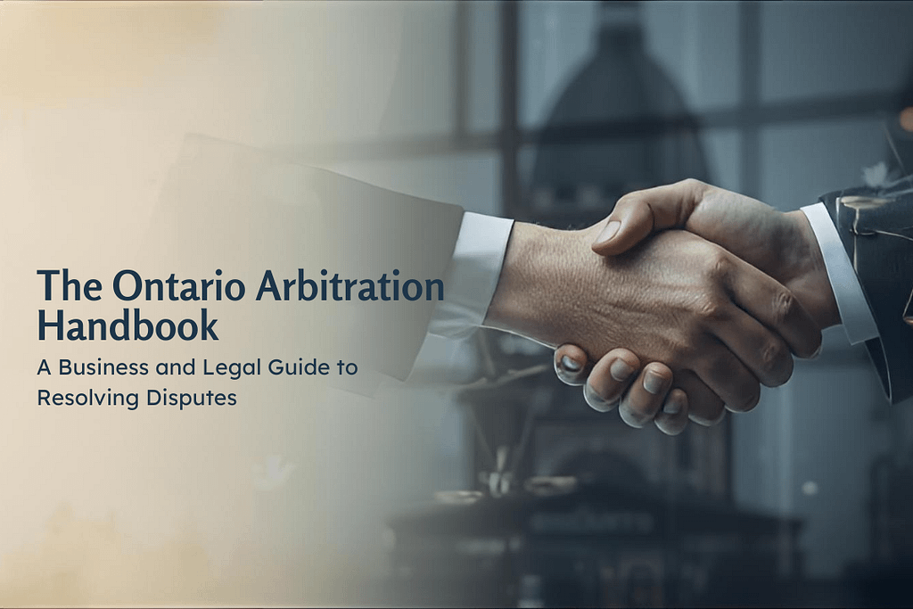 The Ontario Arbitration Handbook: A Business and Legal Guide to Resolving Disputes